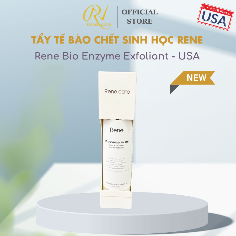 [CHÍNH HÃNG] Tẩy tế bào chết sinh học cho Nữ [Chống lão hóa, phục hồi làn da tươi sáng trẻ trung, tăng cường khả năng phục hồi cho da] Rene Bio Enzyme Exfoliant 50ml - USA