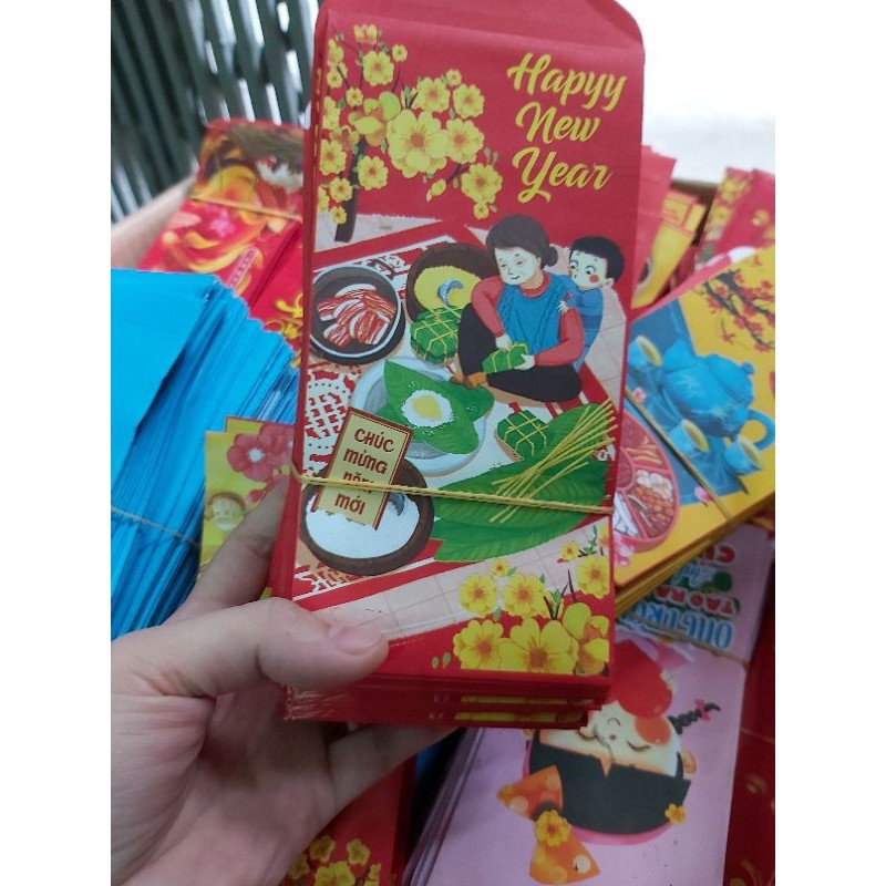 Lì xì Tết 2023 nhiều mẫu mới đẹp, độc, lạ - Set 3 lì xì - Set 10 lì xì - Set 50 lì xì Tết đẹp - Bao lì xì Tết