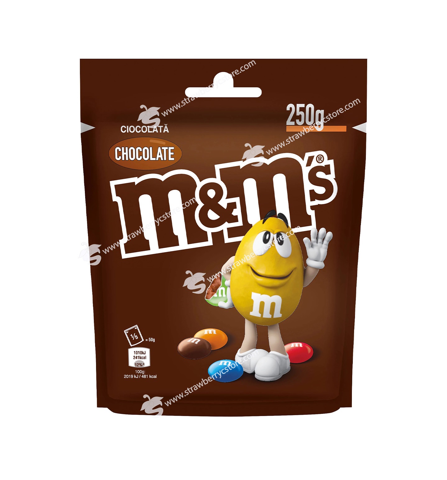 Kẹo Socola Sữa M&M s Milk Chocolate Candy Pouch Gói 250g Nâu Không Nhân