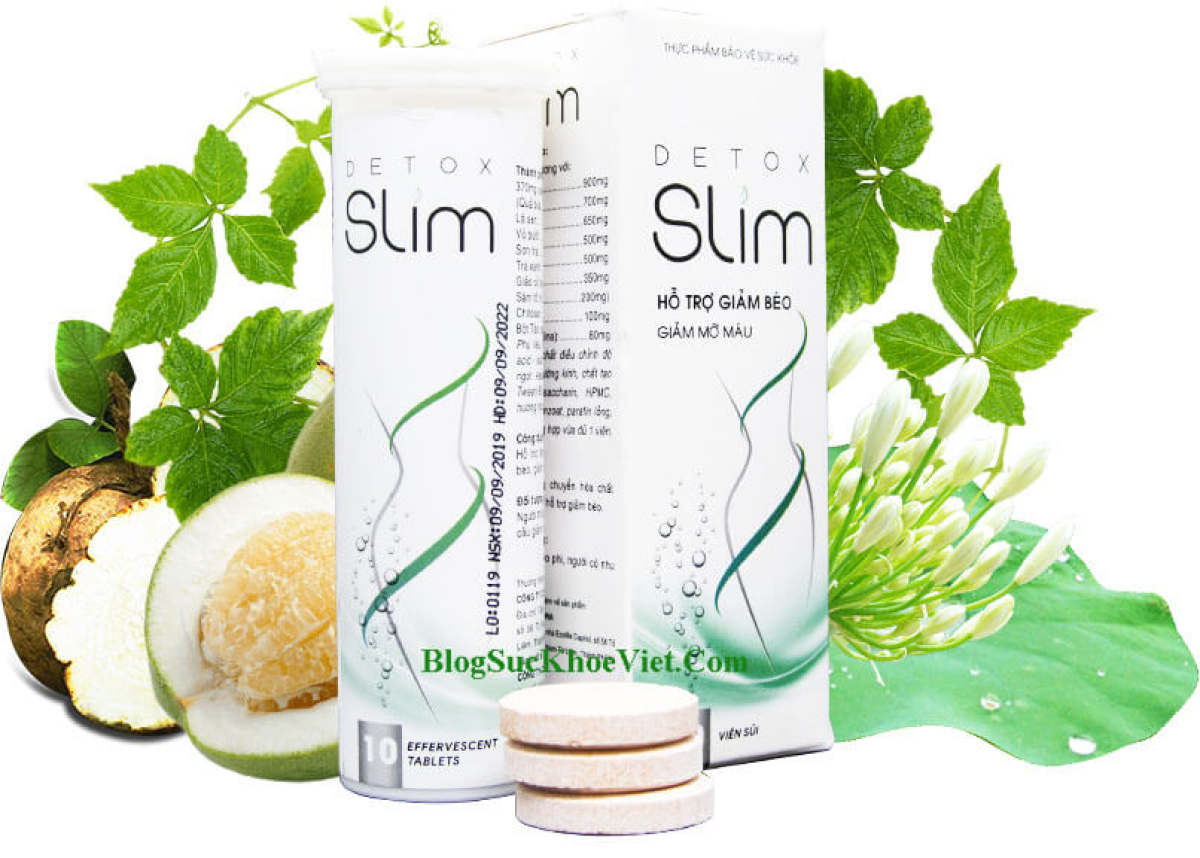 Viên sủi giảm cân tự nhiên cao cấp slim detox