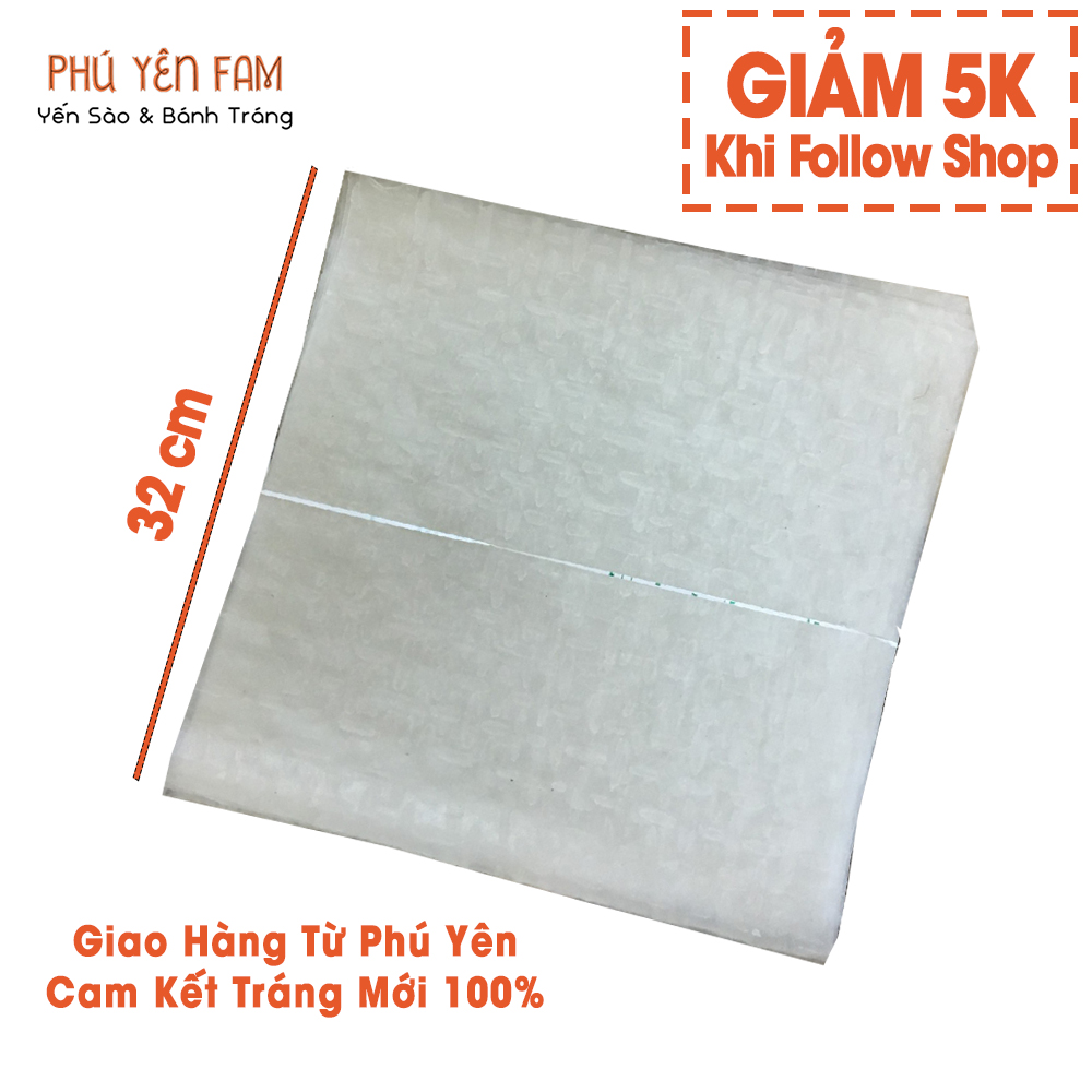 Bánh Tráng Nhúng Phú Yên (Loại mỏng) (2Kg)  Tráng Mới và Giao Hàng Từ Phú Yên  Bánh Tráng Gạo Đặc Sản dùng cuốn thịt luộc, rau sống, cuốn chả ram Cam Kết Chất Lượng 100%