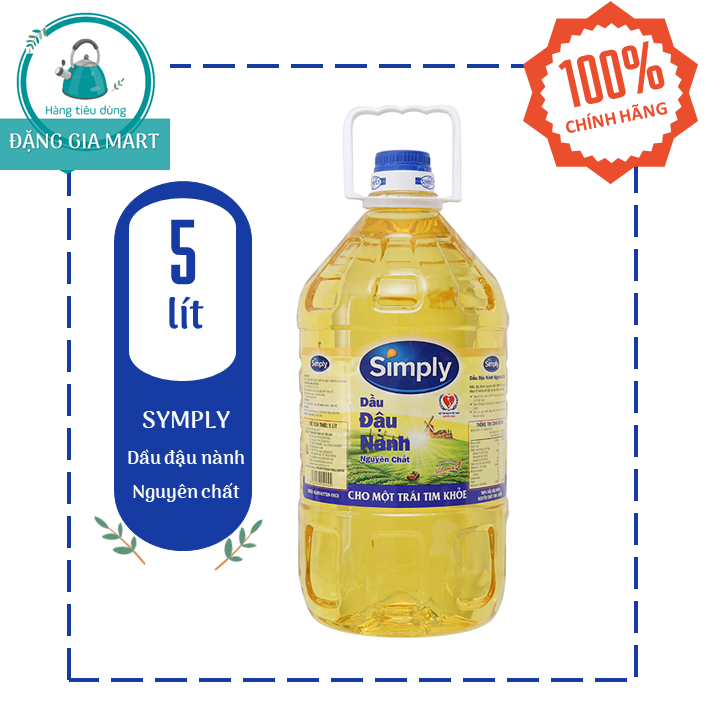 Dầu Ăn Đậu Nành Simply 5l can lớn tiết kiệm