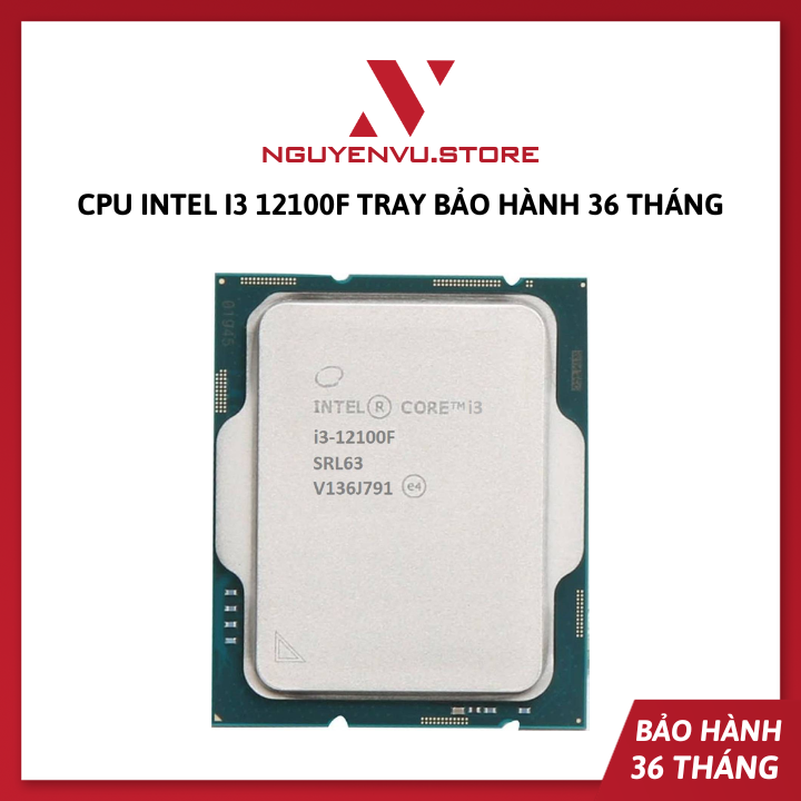 Cpu intel core i3 12100f - bảo hành 3 năm