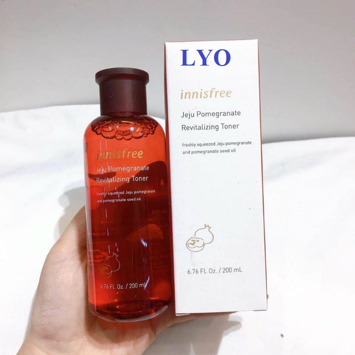 Nước Hoa Hồng Lựu đỏ Innisfree Jeju Pomegranate Revitalizing Tone 200mlr