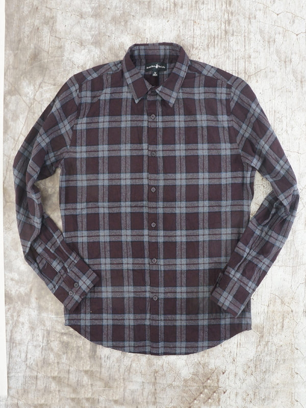 Áo sơ mi nam belivery hills club polo slim fit flannel shirt - size s-m