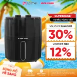 Nồi chiên không dầu 5L Sunhouse SHD4021 - Dung tích nhỏ gọn 5L - Khoang chiên trong suốt - Công nghệ Rapid Air 360 độ