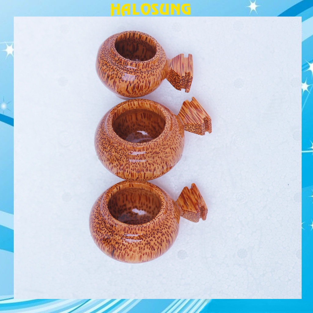 Cóng chim Halosung - Combo 3 cóng gỗ chim chào mào, họa mi, chích chòe PK128