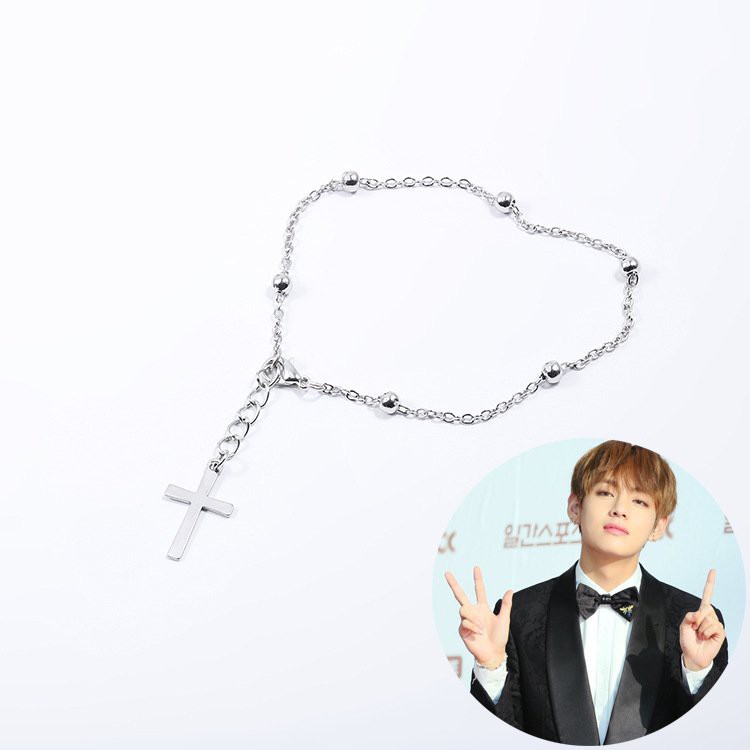 Vòng tay CHỮ THẬP THÁNH GIÁ idol V Bangtan Boys phụ kiện thời trang nam nữ phong cách unisex thần tượng kpop