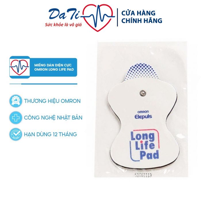 Miếng dán điện cực omron long life pad dùng cho các dòng máy massage chính hãng - dati_medical