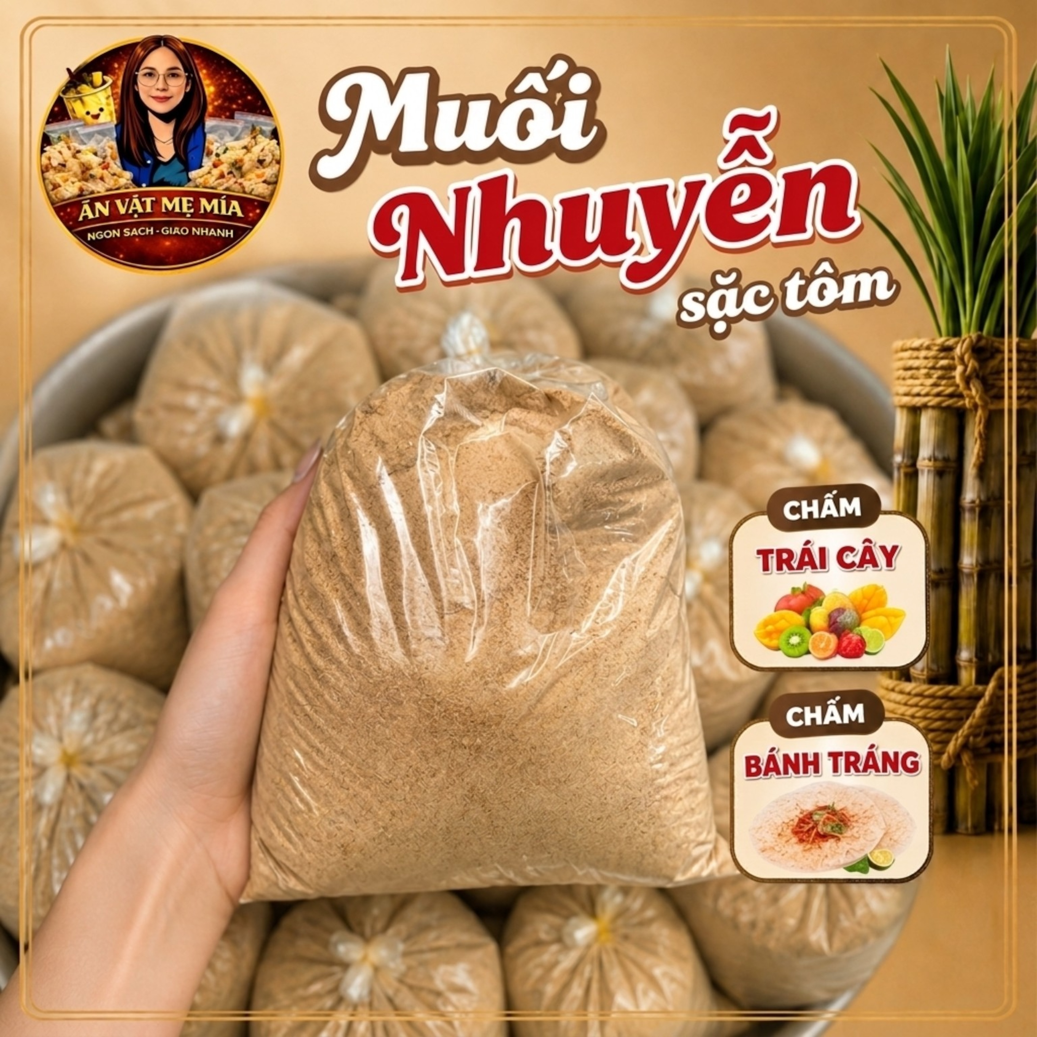 Muối Sặc Tôm Nhuyễn Mẹ Mía Siêu Cay Gia Vị Ăn Kèm Bánh Tráng Trộn Bánh Tráng Phơi Sương Đặc Sản Tây Ninh