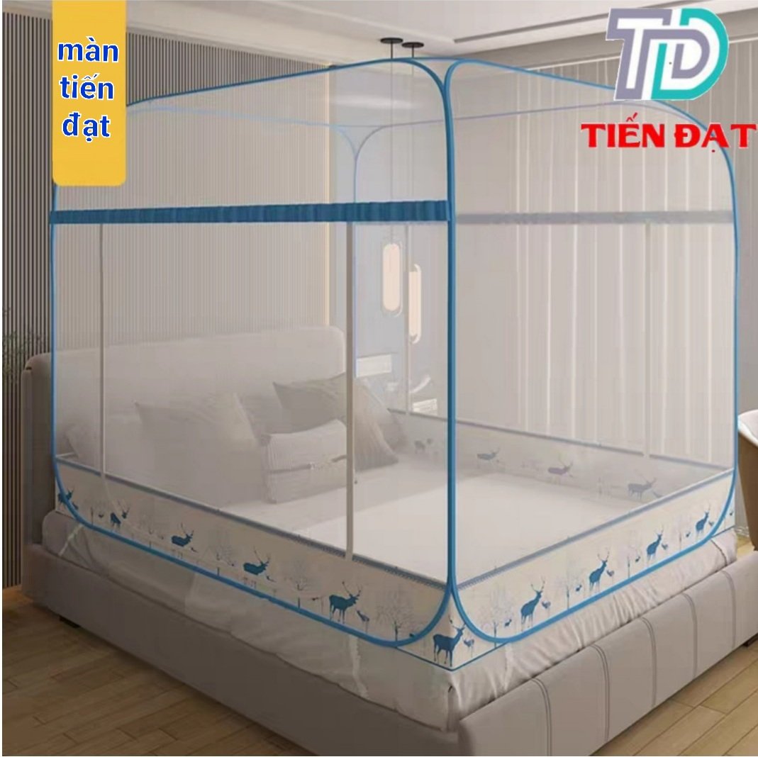 Màn ngủ chống muỗi , mùng chụp tự bung đỉnh vuông TIẾN ĐẠT hàng cao cấp