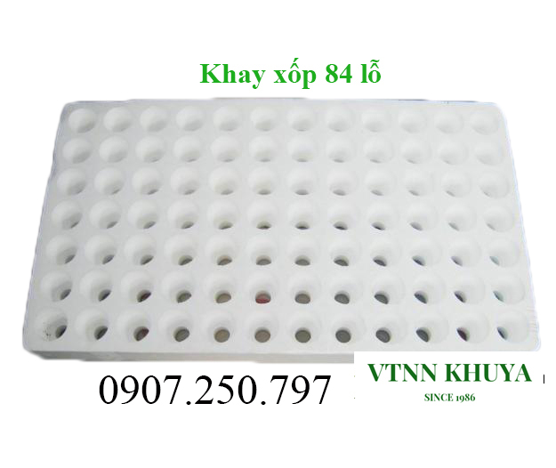 Khay xốp ươm hạt xốp 84 lỗ