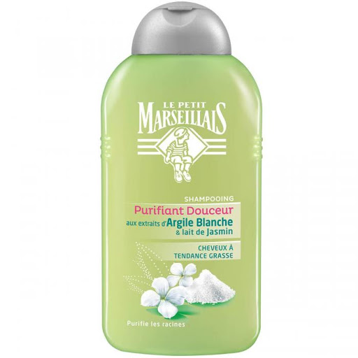 DẦU GỘI MARSEILIAIS TINH CHẤT HOA NHÀI VÀ ĐẤT SÉT TRẮNG DÀNH CHO TÓC DẦU 250ML - HÀNG PHÁP