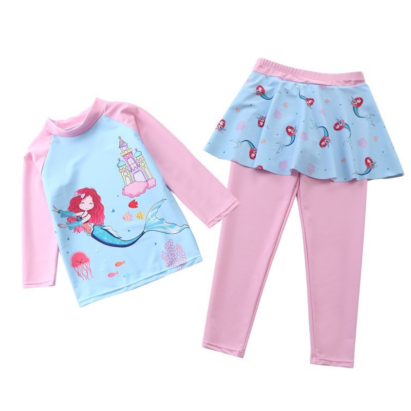 Đồ bơi dài bé gái lớn cap cấp