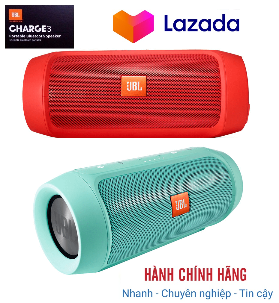 [HCM]Loa Bluetooth JBL Charge 3 - Pin Li-on 6000mAh - Thời Gian Chơi Nhạc 20h - Kháng nước IPX7 - Siêu Bass Mạnh Radiator - Nghe Nhạc Công Suất Lớn - Tương Thích Với Điện Thoại Máy Tính Lap Top