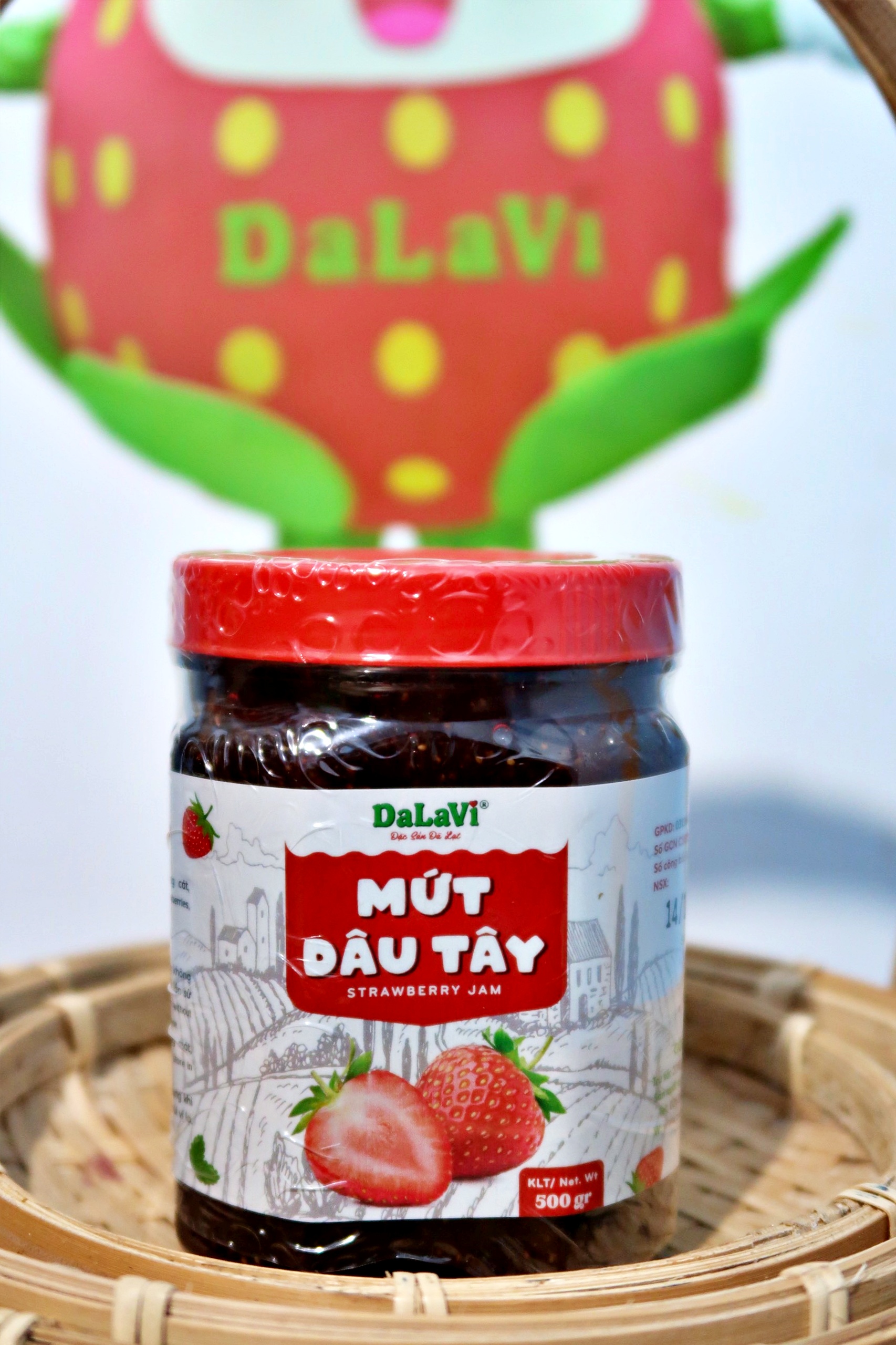 Mứt dâu tây đà lạt hũ 500gr