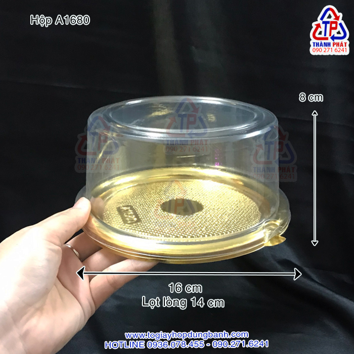[HCM]50 cái Hộp nhựa đựng bánh bao đào tiên, bánh túi tiền- hộp đựng bánh bông Lan - Hộp A1680