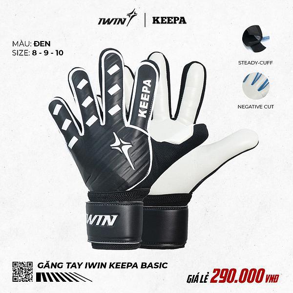 Găng tay thủ môn Iwin Keepa Basic có xương trợ lực