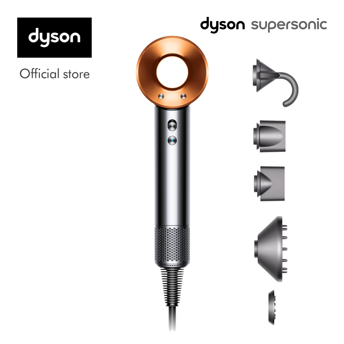 Dyson Supersonic ™ Hair Dryer HD08 (Black/Nickel) - Máy sấy tóc 