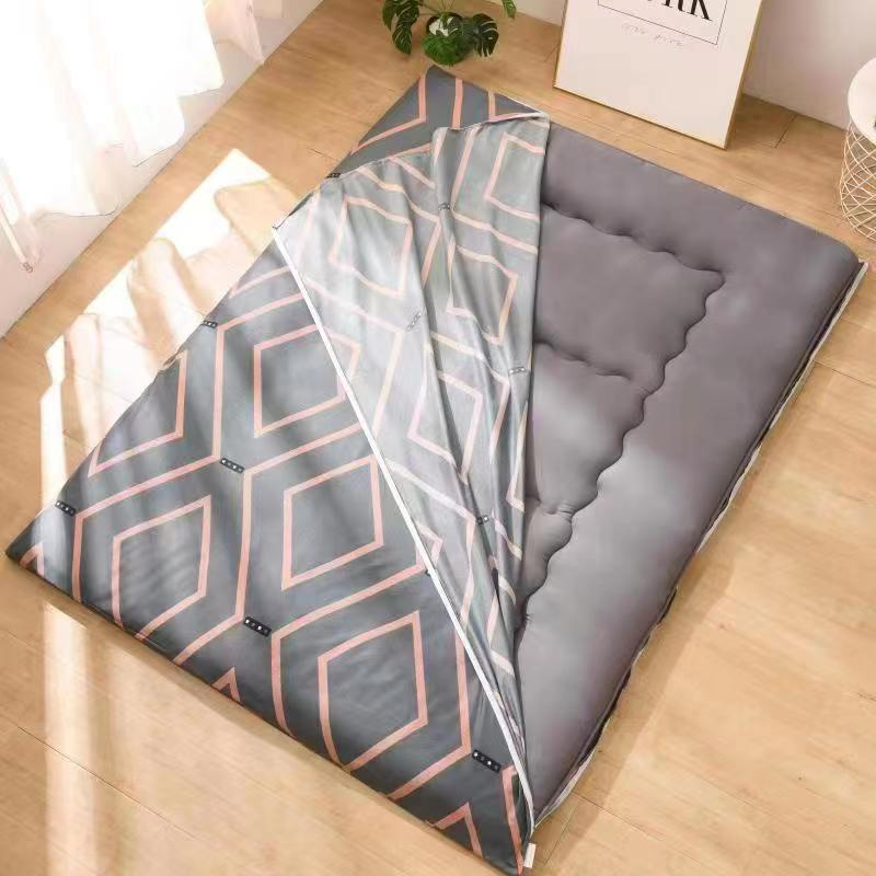 Ga nệm vỏ áo bọc nệm topper thun lạnh Ý và CottonPoly 2 mặt có khoá kéo 1m 1m2 1m4 1m6x2m 1m8x2m