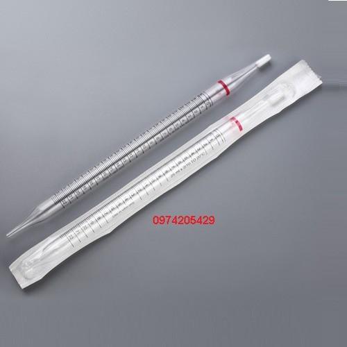 Pipet thẳng bằng nhựa 2ml tiệt trùng, đóng gói từng cái