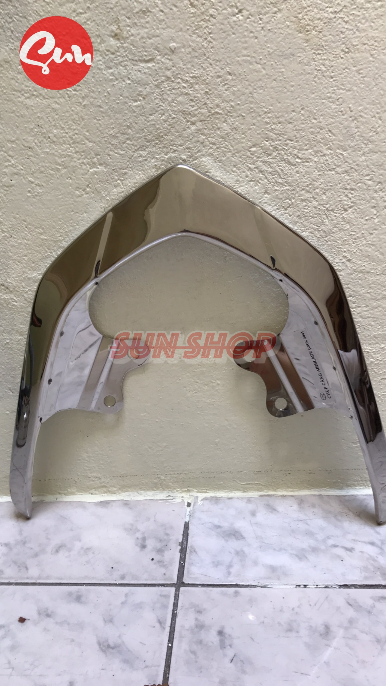 ỐP CẢNG AIR BLADE 2008- 2010 FI INOX DÀY KHÔNG SÉT