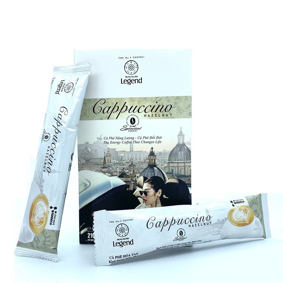 Cà phê Cappuccino Trung Nguyên Hộp 12 Gói