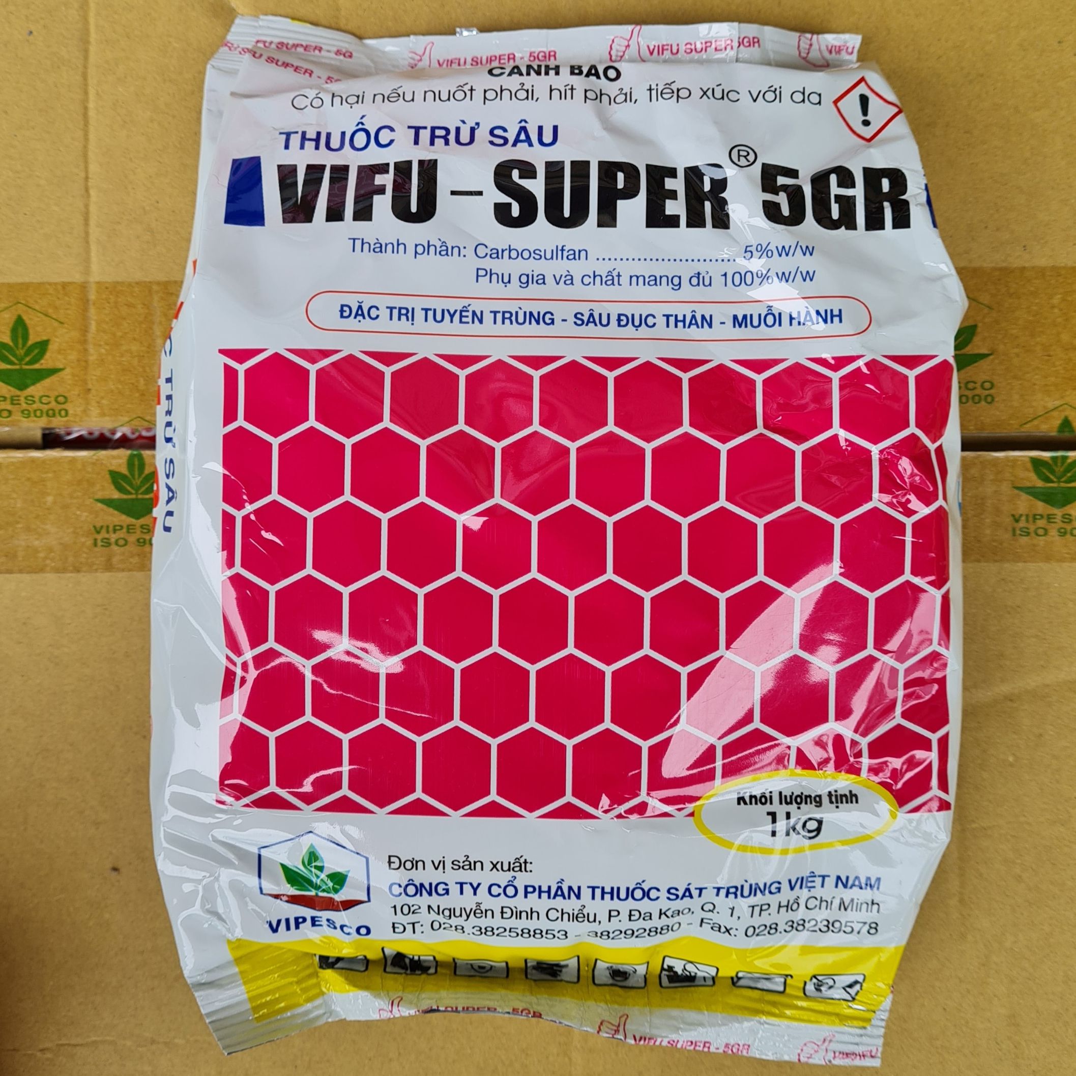 VIFU SUPER 5GR (1KG) trừ tuyến trùng, sâu đục thân, muỗi hành, cuốn chiếu, lưu dẫn mạnh