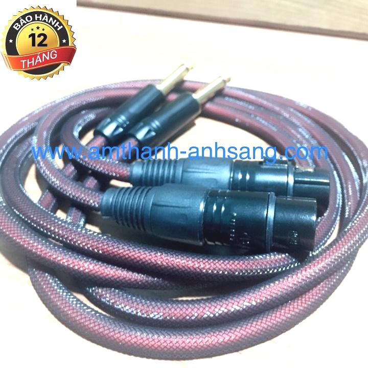 dây tín hiệu jack canon cái sang jack 6.5ly thẳng 01 cặp dây dài 1m