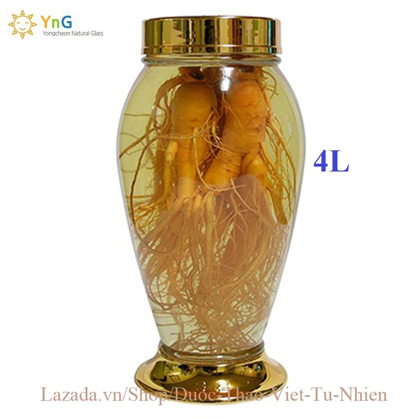 Bình Thủy tinh Yongcheon Hàn Quốc 4L .