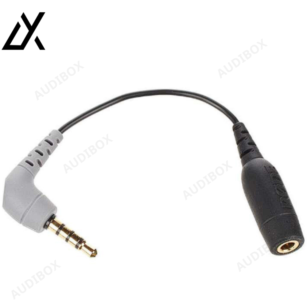 Cáp chuyển đối tín hiệu từ cổng mic out trs 3.5mm to trrs 3.5mm điện thoại | rode sc4 / sc7