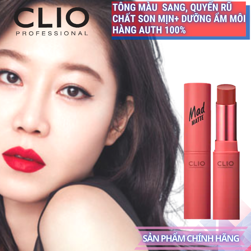 Son lì clio - mad matte lips ad .đẹp-sang-xịn-mịn. hàng xách tay