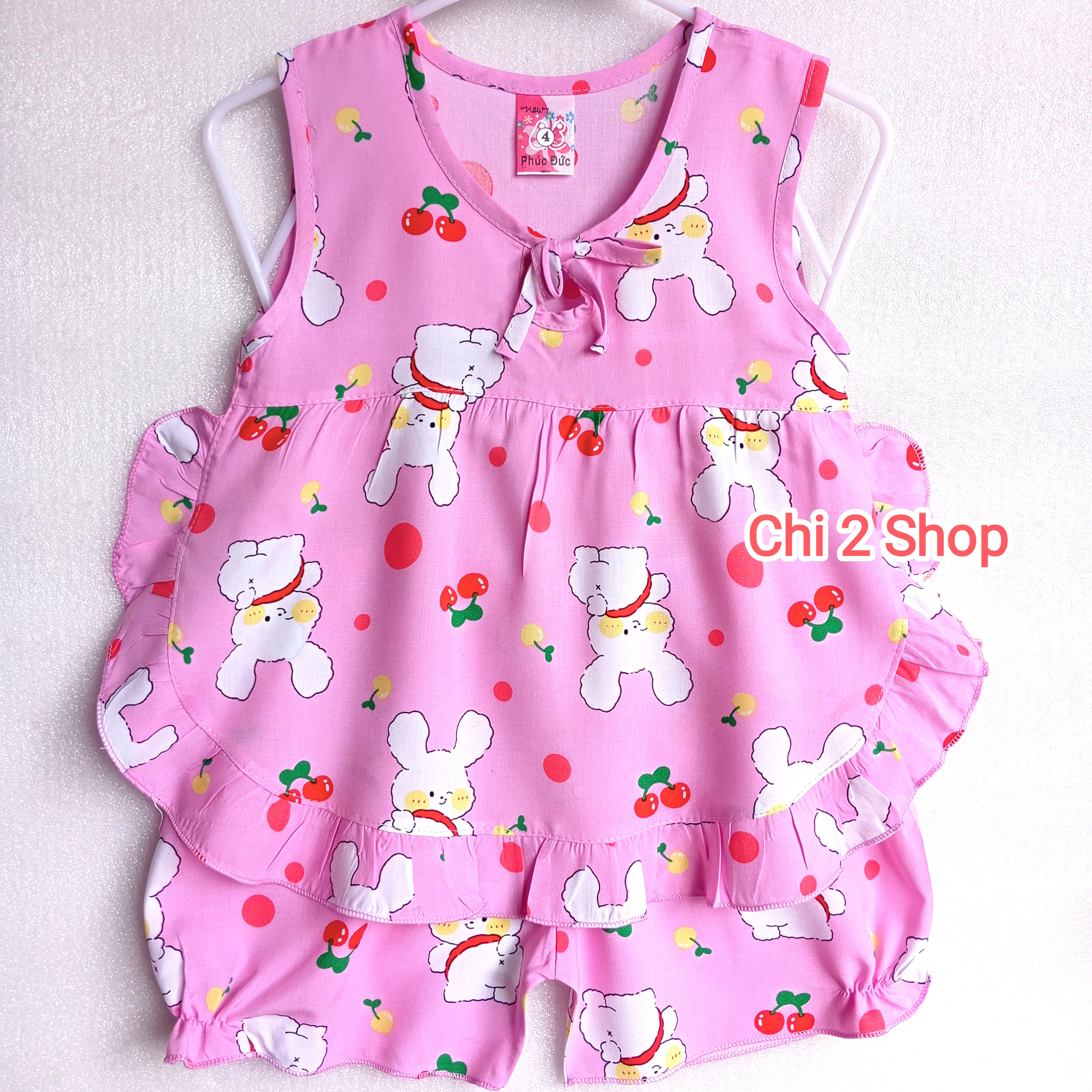 Girls' Linen Tole Sets C2H31B, Newborn Children's Clothes, Girls' Tank Tops, Children's Clothes under 3 Years Old, Cheap, Cool Home Clothes - 1