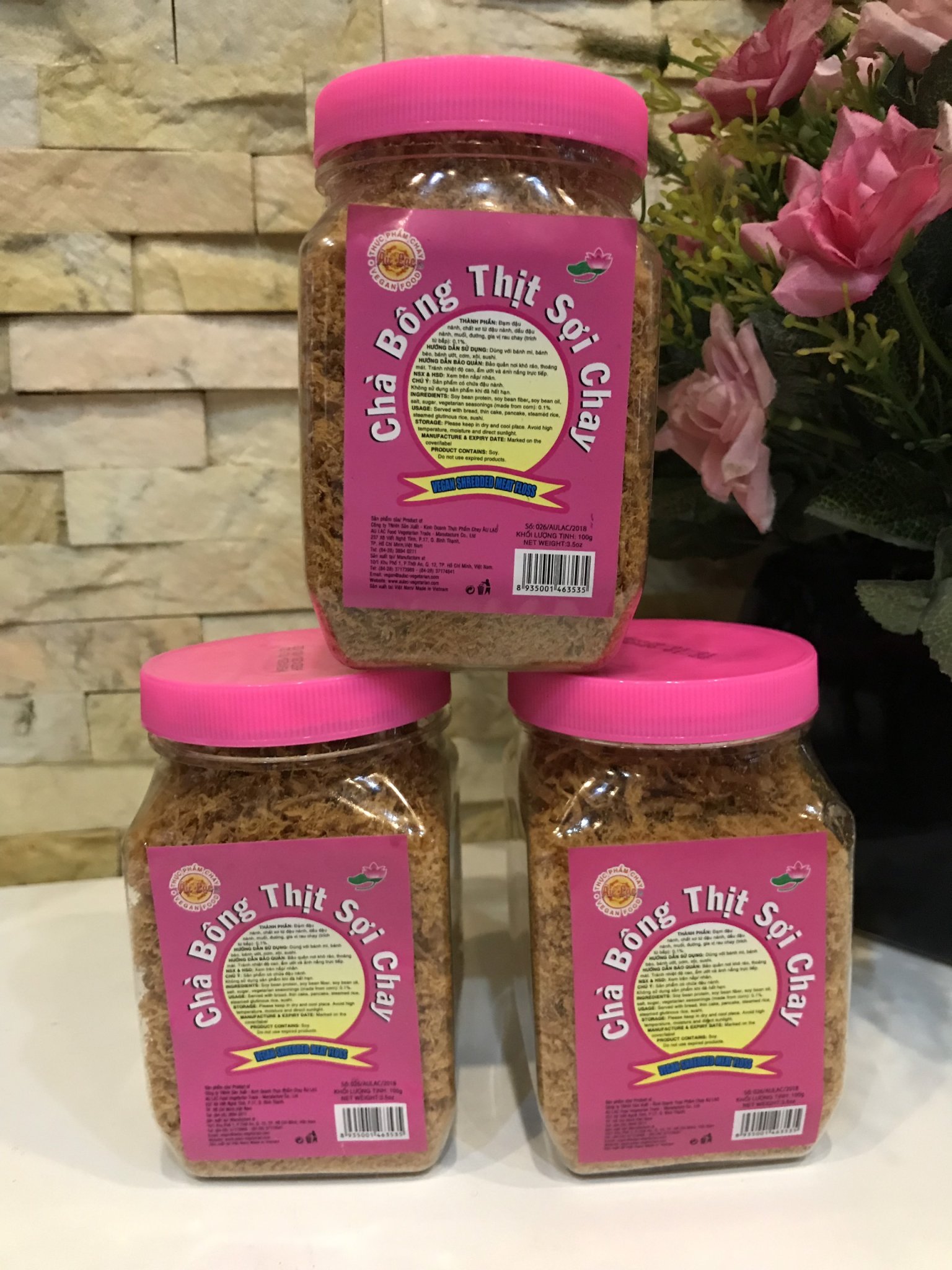 Chà bông sợi chay âu lạc hộp 100 gram