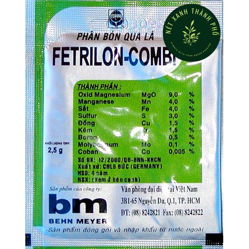 Phân bón lá vi lượng fetrilon combi