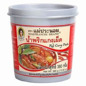 Gia Vị Cà Ri Đỏ Xanh Vàng Maepranom Red Curry Paste Thái Lan 380g