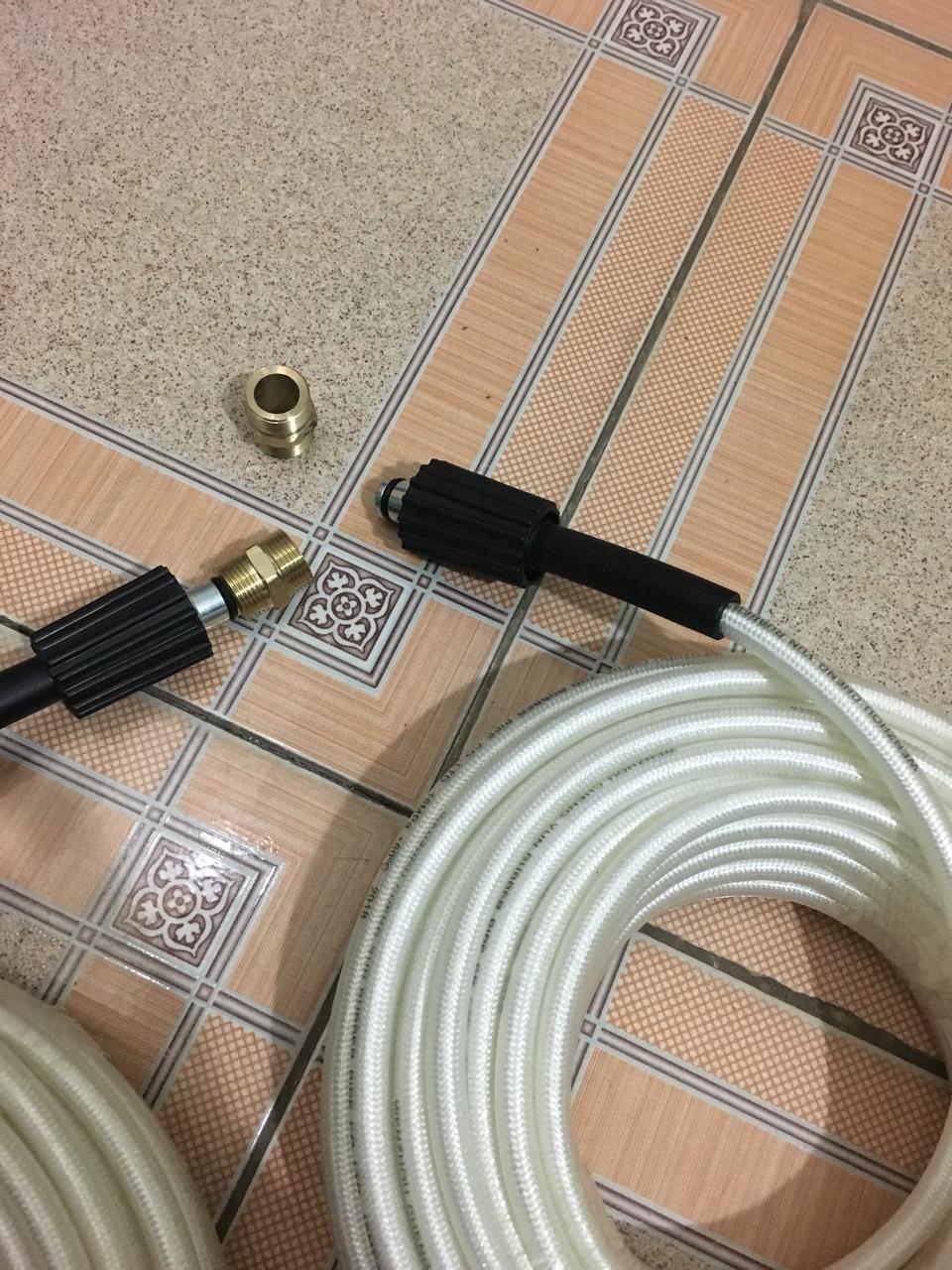 Dây xả nước máy rửa xe 20m + đầu nối