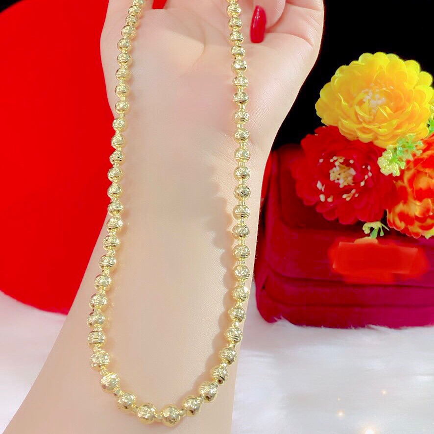 Dây chuyền bi mạ vàng 18k cao cấp mẫu mới về