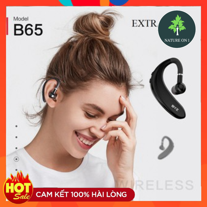 Tai nghe thể thao Bluetooth B65 chính hãng BYZ Âm thanh rõ nét, Thoải mái vận động