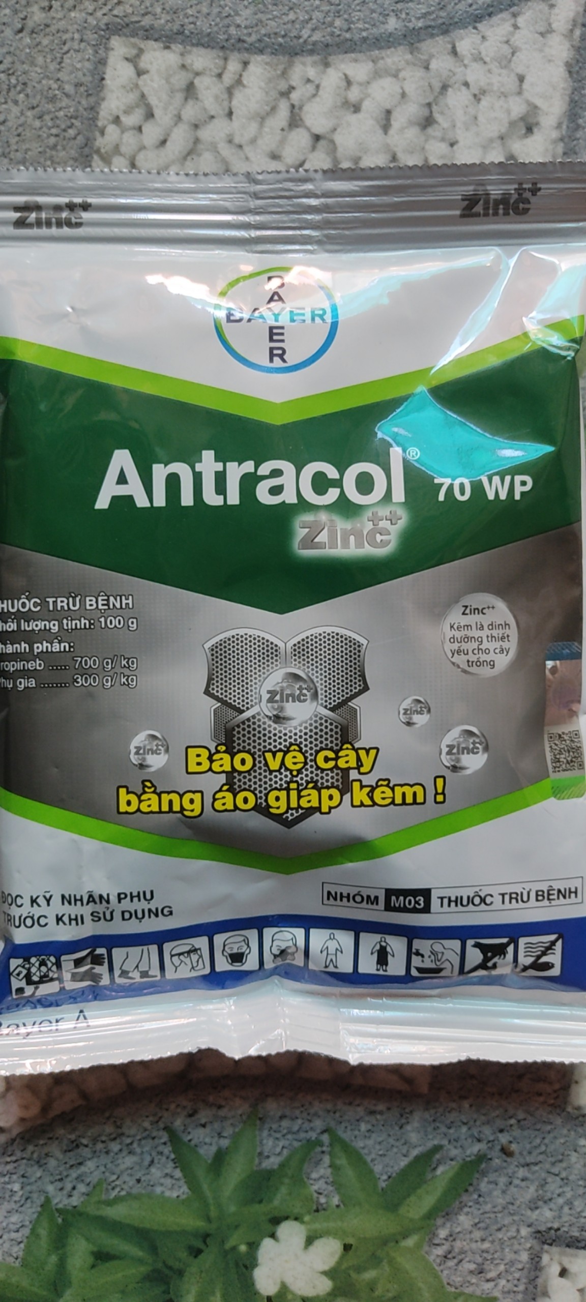 Thuốc trừ bệnh Antracol 100gr
