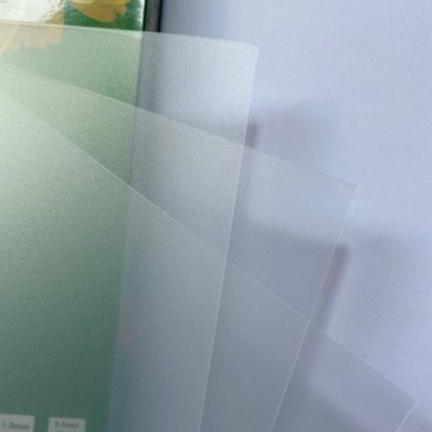 5 tờ Bìa kiếng sần mờ 0,4mm dùng đóng sách A4 Plastic cover Pgrand