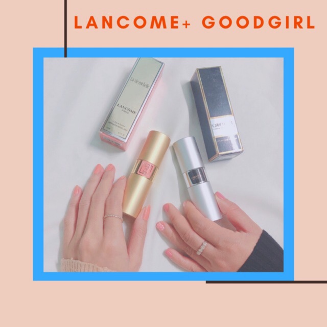 Combo nước hoa mini nữ goodgirl và lancome lavie est belle