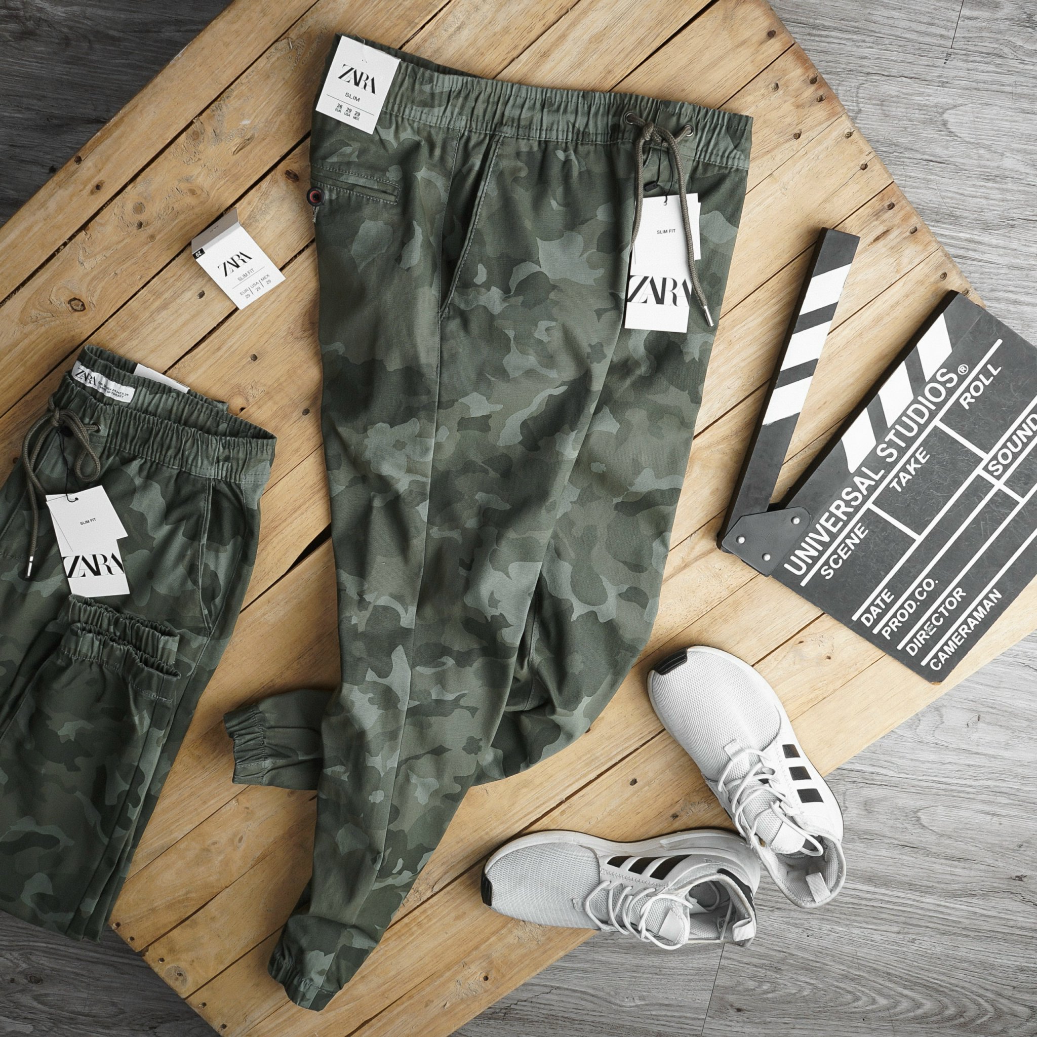 Quần Jogger Rằn Ri Kaki Unisex Thời Trang hàng Công ty