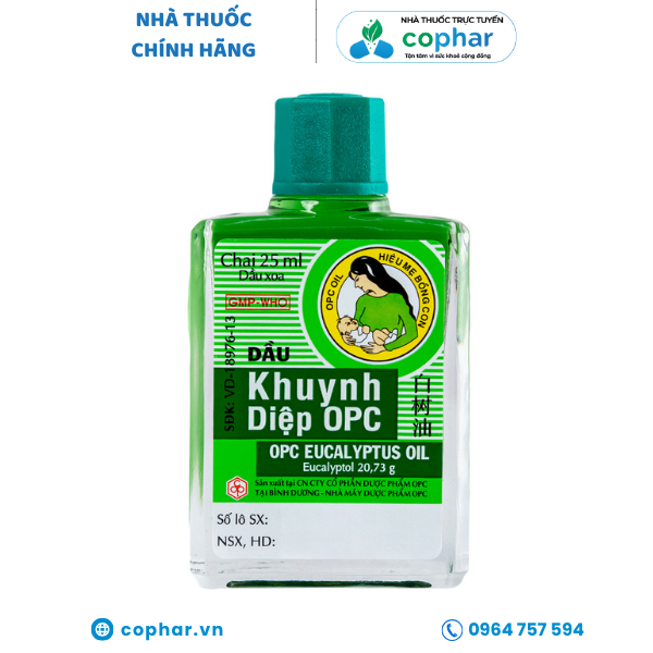 Dầu Khuynh Diệp OPC hỗ trợ cảm cúm, sổ mũi, nghẹt mũi