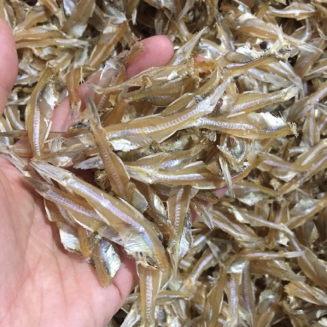 Cá mờm sữa khô, Cá cơm rim tỏi ớt, khô cá cơm trắng loại béo - dày mình bao ngon 100% tự nhiên chế biến đảm bảo vệ sinh an toàn - 1kg, 500gr, 100gr