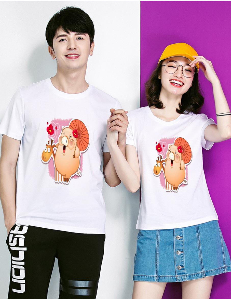 Áo thun Nam Nữ form rộng in hình Heo dễ thương AD12
