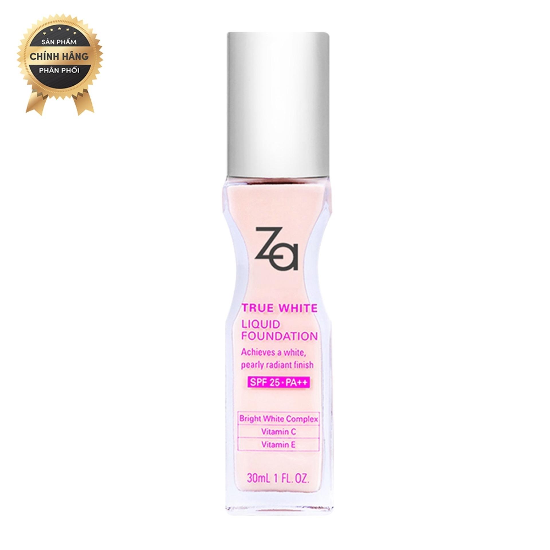 Phấn nền dạng lỏng Za True White Plus Liquid Foundation Oc20 30ml
