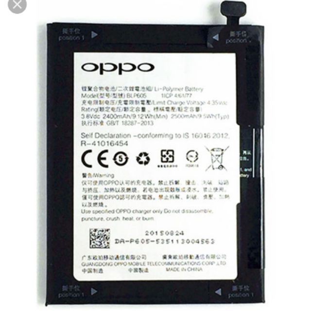 Pin oppo f1w - a35 kí hiệu blp605 zin