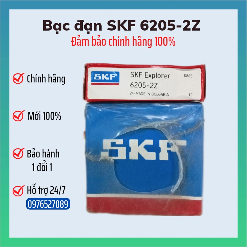 Vòng bi bạc đạn SKF 6205-2Z Chính Hãng