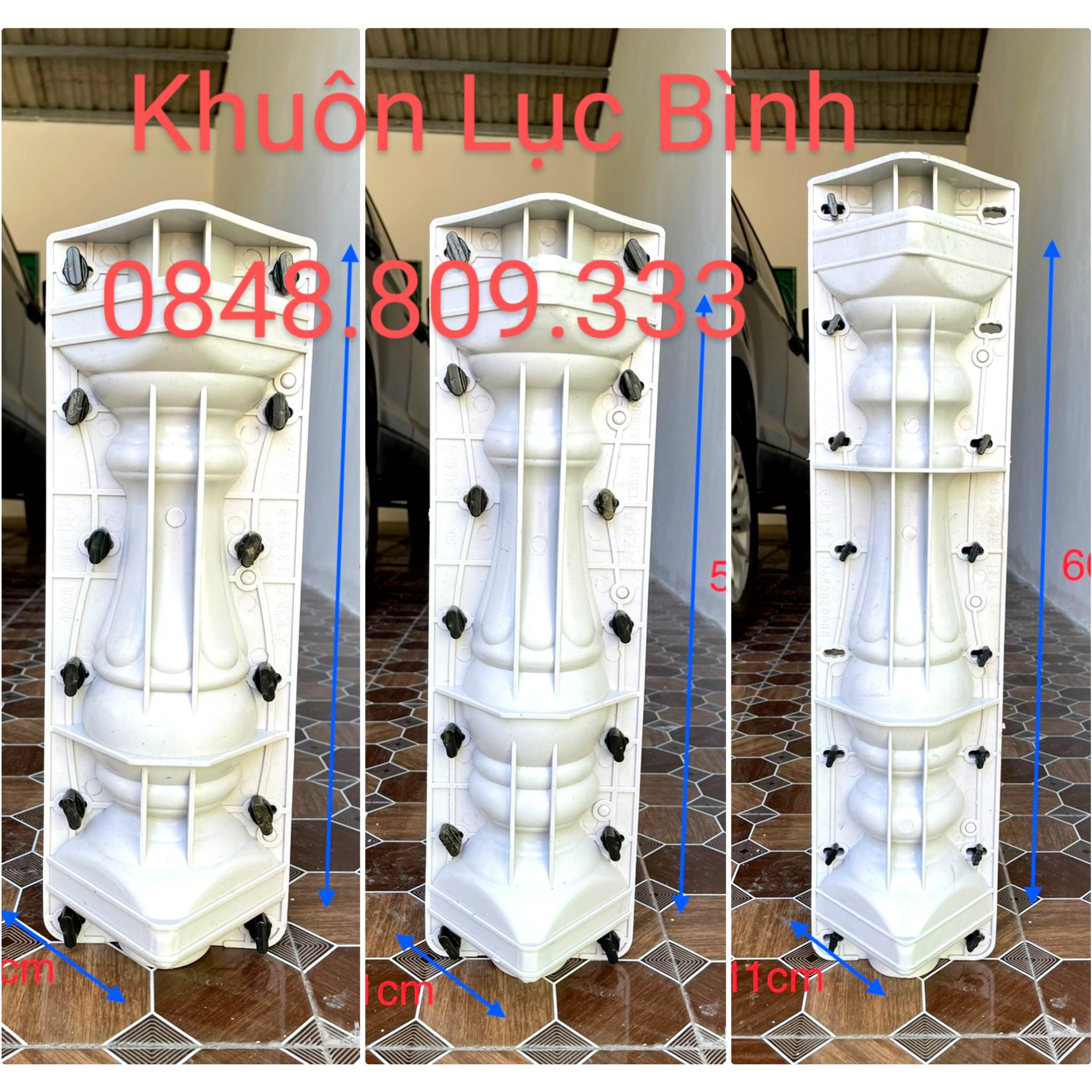 Khuôn đúc lan can mẫu lục bình khía ,lục bình hoa , nhựa abs siêu bền